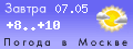 Погода в Москве — прогноз на сегодня